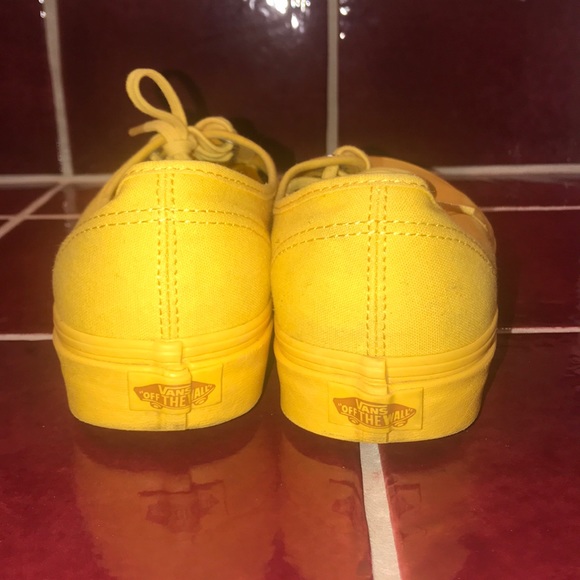 all yellow vans